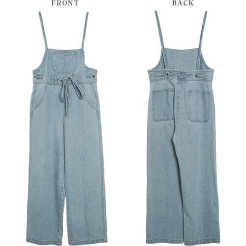 BeeHouse monos de mujer rompers womens salopette femme en jean denim jumpsuit mono vaquero jeans jumpsuit women dungarees 2021