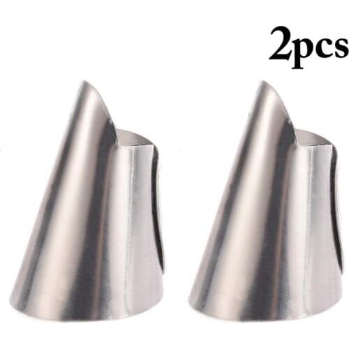 2pcs Finger Guard Protect Finger Hand Cut Hand Protector Knife Cut Finger Protection Tool Stainless Steel Kitchen Tool
