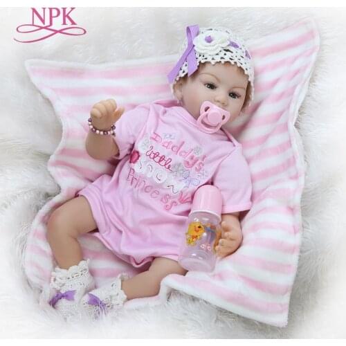 NPK free shipping 55cm babydoll reborn doll soft touch toys for kids