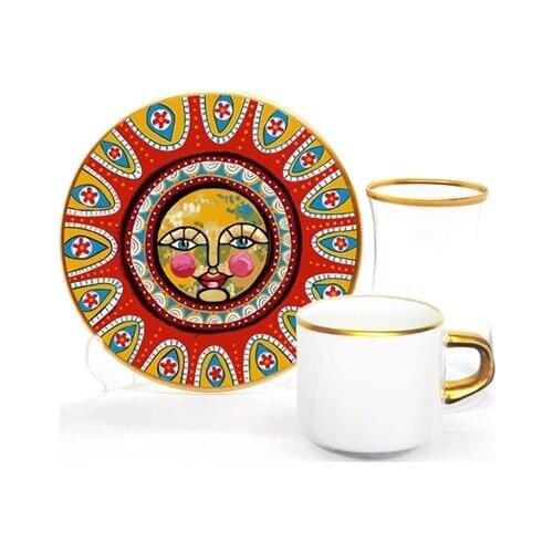 Drop Focus Tea Coffee Set 18 Pieces Sun