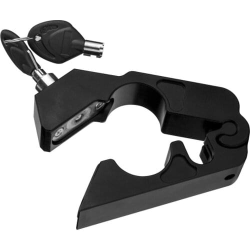 Black Motorcycle Lock Anti Theft Bicycle Handlebar Grip Lock for Scooters ATV Street Bike Dirt Bike Motorbike
