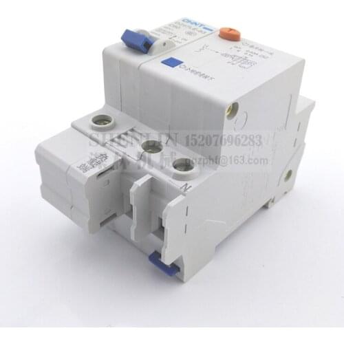 CHMT DZ47LE-63 2P 10A/16A/20A/25A/32A/40A/60A 230V 50HZ/60HZ Residual Current Circuit Breaker With Over