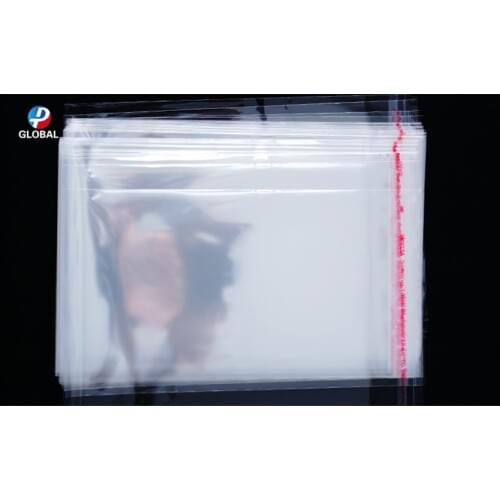 D&P 500 pcs Various Large sizes Clear Self Adhesive sealing Plastic Opp poly Cookie Packing pouch Resealable Packaging bags