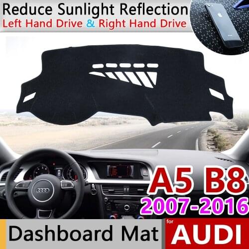 For Audi A5 B8 2007~2016 8T Anti-Slip Anti-UV Mat Dashboard Cover Pad Shade Dashmat Protect Carpet Accessories S-line 2009 S5