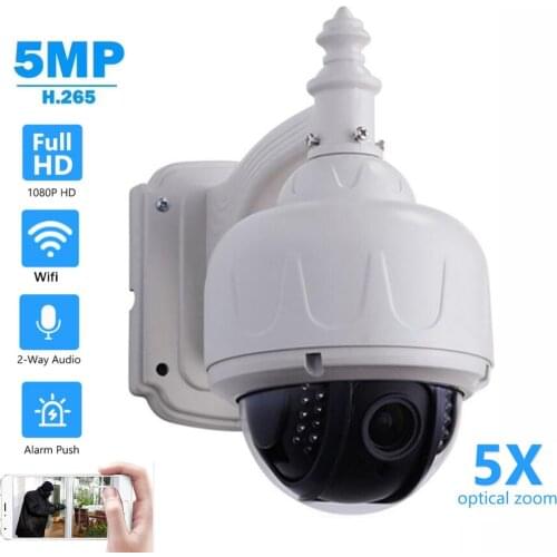 1080P PTZ Wifi IP Camera Outdoor 5X Optical zoom Motion Detection Wireless Camera H.265 P2P ONVIF Audio 5MP Security CCTV Camera