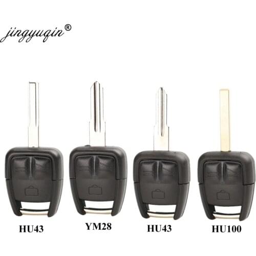 Jingyuqin 3 Buttons HU43 HU46 YM28 HU100 Blade Car Remote Key Shell For Vauxhall Opel Vectra Astra Z For Omega Key Case Fob