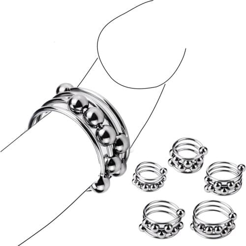 Adult Metal Penis Loop Rings Cock Rings Sex Toys for Men Male Time Delay Premature Ejaculation Chastity Device Cockrings Erotic