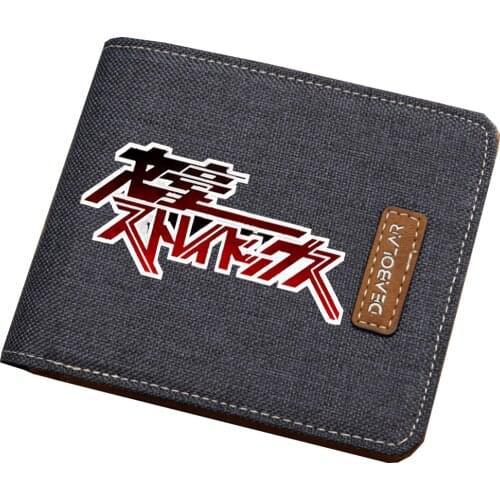 Anime Bungou Stray Dogs Wallets canvas Coin Pocket Mens Wallet with Coin Purse Short Design Male Purses Cartera