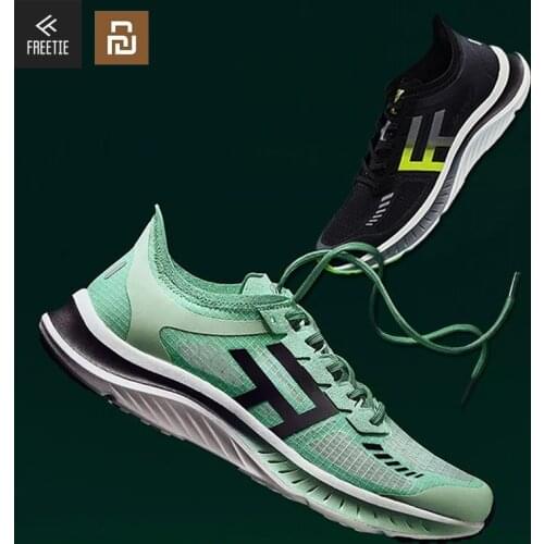 Xiaomi Mijia FREETIE Sneaker Walking Shoes European Size Flying Woven Running Sport Shoes Machine Washable Night Refective Strip