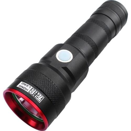 Micro interface charging USB strong light flashlight aluminum alloy fixed focus long-range charging mini waterproof hunting nigh