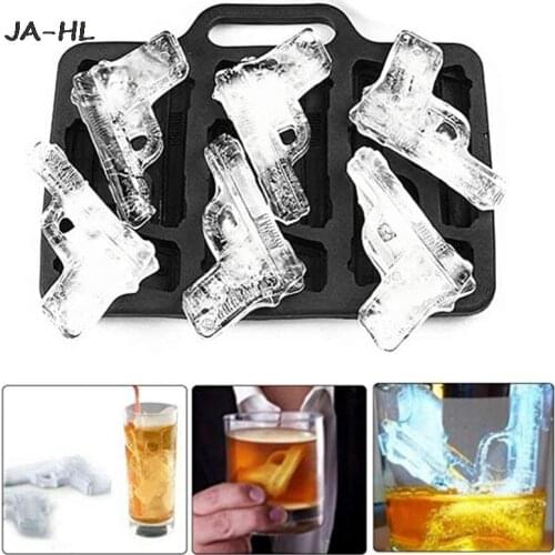 1Pcs Model Gun Shape 3D Creative Ice Cream Maker Ice Cube Mould Kitchen Bar Party UK Home Made Model