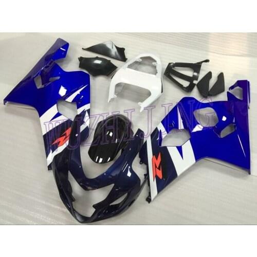 Full Body Kits GSXR 600 05 Motorcycle Fairing GSXR750 2005 Blue Black Abs Fairing GSXR600 2004 - 2005 K4