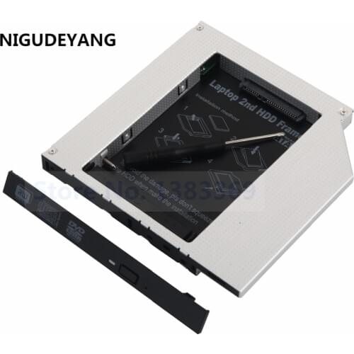 NIGUDEYANG 2nd 12.7mm PATA IDE to SATA Hard Drive HDD SSD Enclosure Caddy Adapter for Apple iMac Early 2008 2007 2006