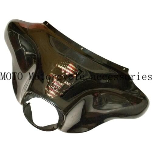 New USA Flag Skull Decals Fairing Stickers For Harley Electra Glide Street Glide Ultra Classic Trike FL FLH FLHT 13-earlier