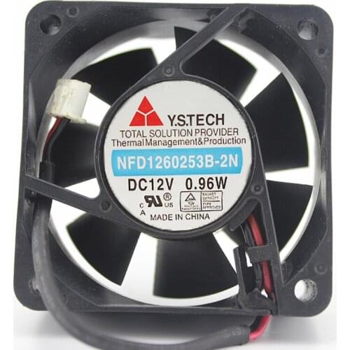 Original 6025 12V 0.96W NFD1260253B-2N 6CM Cooling fan