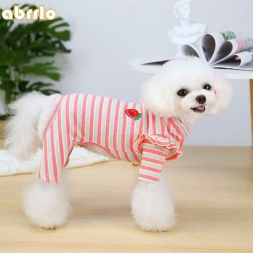 Pet Pajamas Jumpsuit For Small Dogs Cats Sleeping Clothes Autumn Winter Puppy Shirt Home Apparel For Teddy Schnauzer Pomeranian