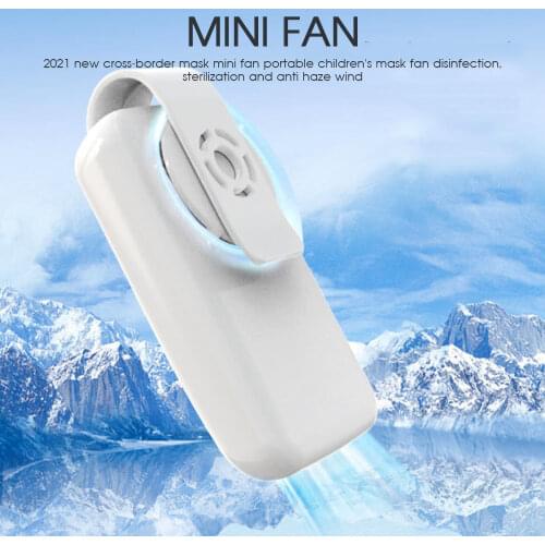 Portable Clip-on Mask Fan Mini Silent Electric Cooling Fan Rechargeable Mask Air Cooler Purifying Breathing Outdoor Sport Summer