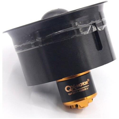 QX-MOTOR QF2611 3500KV 4500KV Brushless Motor with 55mm 6 Paddles 64mm 5 Paddles EDF Ducted Fan for RC Drone Ducted