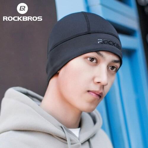 ROCKBROS Winter Cycling Cap Windproof Warm Thermal Fleece Bike Cap Running Skiing Motocycle Hat Woman MTB Bike Cycling Headwear