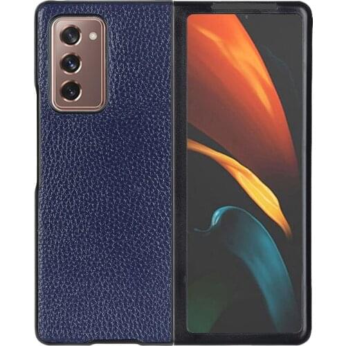 For Samsung Galaxy Z Fold 2 W21 Case Cover Folding Genuine Leather Shockproof Phone Cases For Samsung Z Fold 3 5G Funda Coque