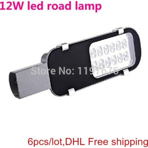 LED Street Light 12W 1350Lumens LED Road Lamp AC85-265V 3years warranty LED Outdoor Light Fedex/DHL free Ship CE&RoHs
