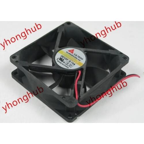 Y.S.TECH FD128025LB DC 12V 0.10A 3-Wire 80x80x25mm Server Cooling Fan
