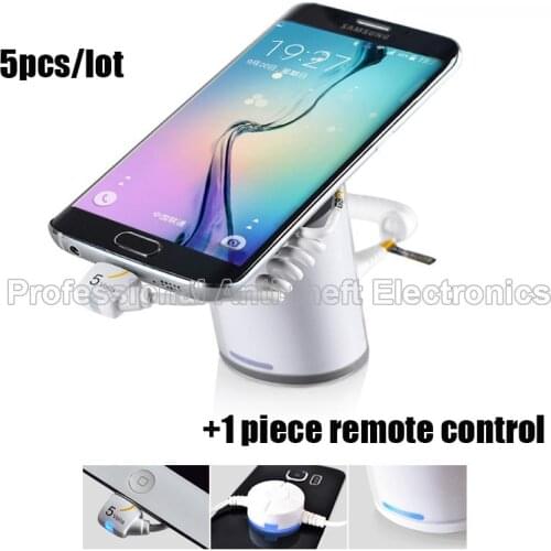 Mobile cell phone security stand display holder burglar alarm white