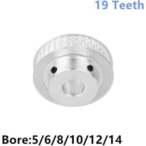 Timing Pulley 19 Teeth Wheel Bore 5/6/8/10/12/14mm Teeth Width 11mm Parts For 3D Printers Part