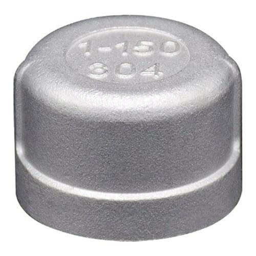 1/8" 1/4" 3/8" 1/2" 3/4" 1" 1-1/4" 1-1/2" NPT Female Thread 304 Stainless Steel Pipe Fitting Plug End Cap