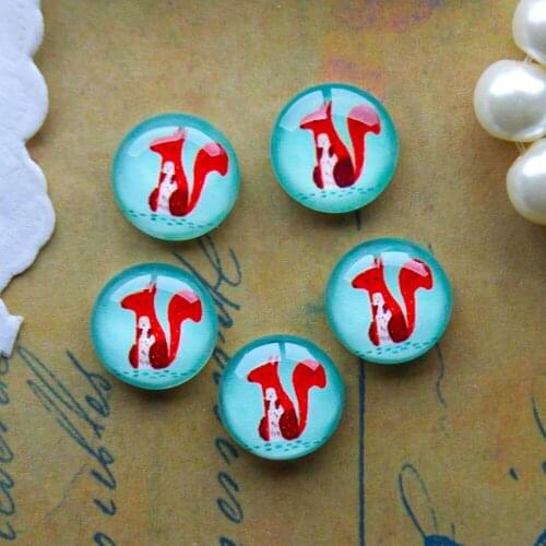 12mm 25mm 14mm 16mm 18mm 20mm Photo Glass Cabochons Round Cameo Set Handmade Settings Animal 09