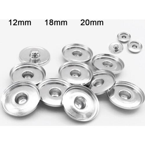 200pcs / lot Snap button05 Base Flat Accessories DIY Popper Ginger Snap Charms DY229 OEM, ODM