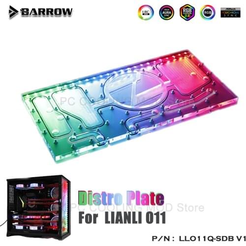 Barrow Distro plate for LIANLI O11Dynamic Chassis, Waterway Board Deflector Water Cooling 5V MB LLO11Q-SDB V1