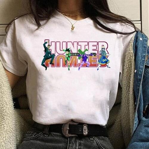 Anime Hunter X Hunter T-shirt Summer Tops Graphic Tees Harajuku T-shirts Women Clothes