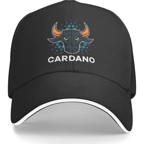 Cardano Bull Promo Mens and Womens cap Print Anime Golf sun Funny Graphic caps