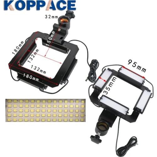 KOPPACE 280PCS LED Light Source Of Lamp Bead Microscope 32mm Fixed Base Four-Sided Strip Light Source