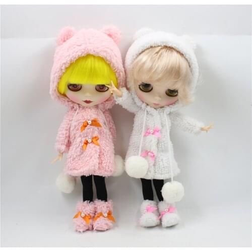 Clothes For 1/6 Blyth White Long Dress With Headwear & Waistcoat Pastoral Style