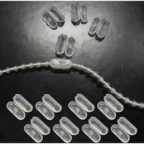 20pcs/lot Plastic Roller Blinds Pull Cord Connector Curtain Chain Connector for Vertical Blinds Joiners Spare Tool Replacement