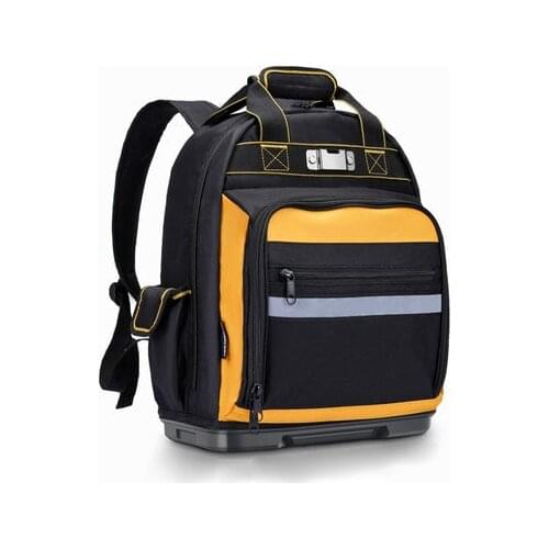 Large Capacity Electrician Tool Backpack Multifunctional Maintenance Installation Portable Canvas Thick Wear-Resistant Backpack