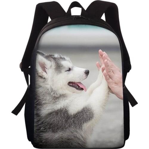 HYCOOL Cute 3D Dog Animal Backpack Cartoon Mini Schoolbag Funny Husky Travel Bag fashion Puppy Sports Pack Bookbag Custom Gift