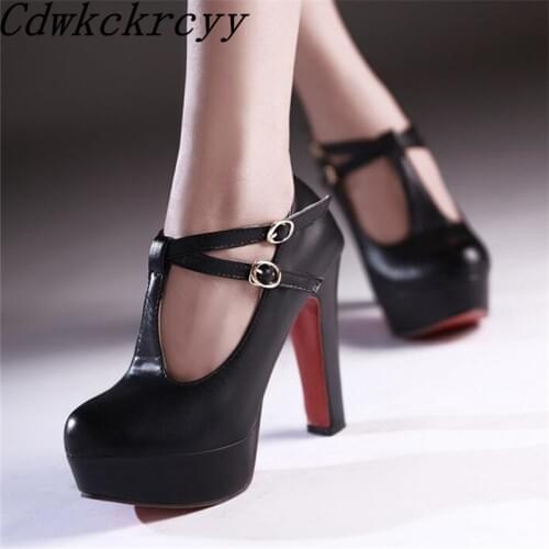 Spring and Autumn New pattern fashion Round head white Sweet Super high heel Waterproof banquet marry Women Shoes size 34-43