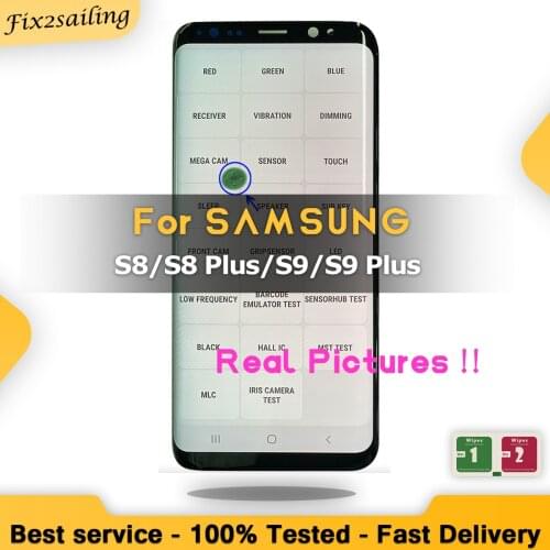 Real Pictures Dead Pixel LCD For Samsung Galaxy S8/S8 Plus/S9/S9 Plus G950 G955 G960 G965 Display Touch Screen Replacement