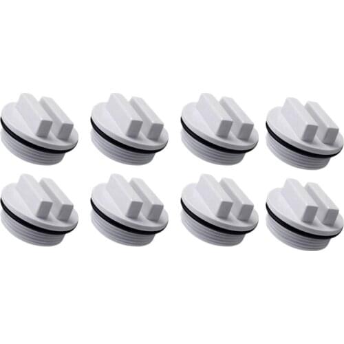 1.5 Inch Threaded Pool Spa Return Winterizing Filter Drain Plug with O-Ring for Winterizing Pools During Winter Season