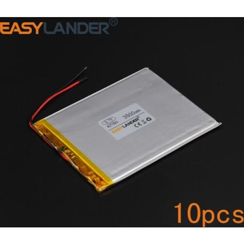 10pcs/Lot 3.7V 3500mAh 427093 Polymer Li-ion Battery For Tablet PC Power Bank PDA Portable DVD Consumer electronics safety lamp