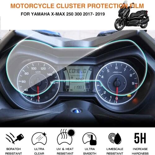 2 sets For YAMAHA X-MAX XMAX 300 XMAX300 Motorcycle Speedometer Cluster Scratch Protection Film Screen Protector
