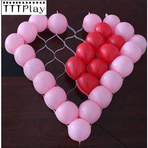 The New Balloon Accessories 38 Holes Balloon Grid Birthday Party Supplies Heart-shaped Grid Fixed Balloons Wedding Decoration