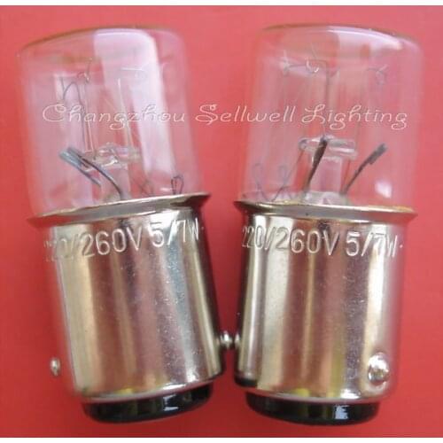 Free Shipping New!miniature Light Bulb 220/260v 5/7w Ba15d T16x36 A323