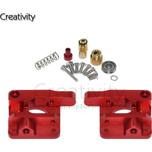 3D printer parts Red Metal MK8 Extruder Aluminum Alloy Block Bowden Extruder 1.75mm Filament for CREALITY 3D Ender3 CR-10 CR