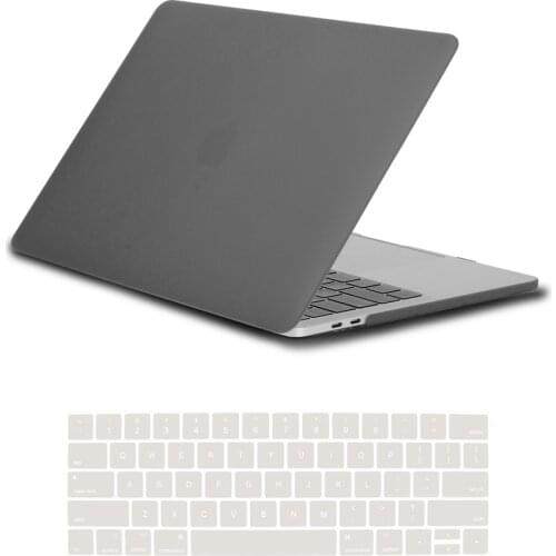 For Apple Macbook Air 11"/13"/Pro 13"/15"/16"/Macbook 12 A1534 Anti-fall Matte Gray Portable Laptop Hard Shell + Keyboard Film
