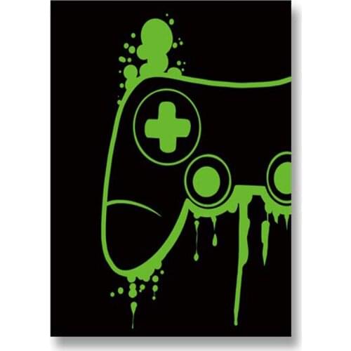 Canvas Painting Wall Art Prints and Posters Boy Video Game Controller Minimalist Pictures Modern For Gamer Room Decoration