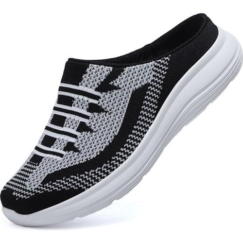 Summer Womens Shoes, Net Cloth Uppers, Womens Slippers, Sets of Feet, Breathable Lazy Shoes Mujer Large Size 43 #2702